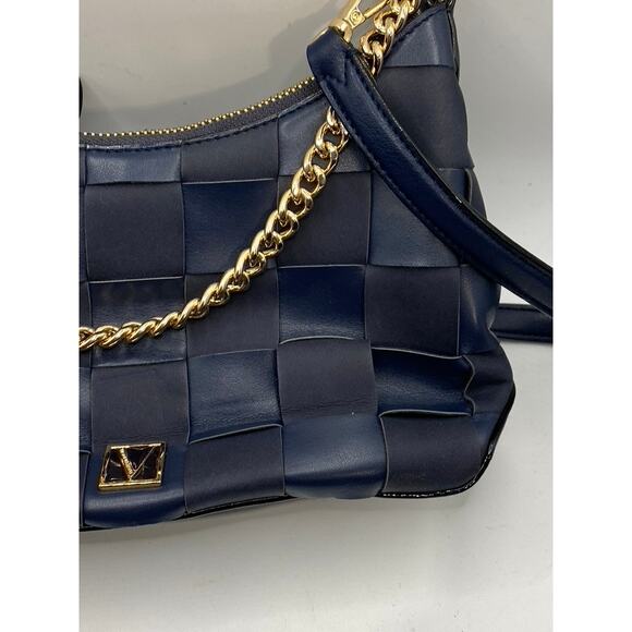 VICTORIA'S SECRET Women's Navy Blue Woven Crossbody Bag - Picture 4 of 10